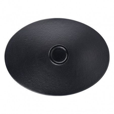 Cratita din fonta Tefal E2125455, 5,1 l, 45 cm, Formă ovala, Pana la 250 °C, Emailată, Inductie, Negru