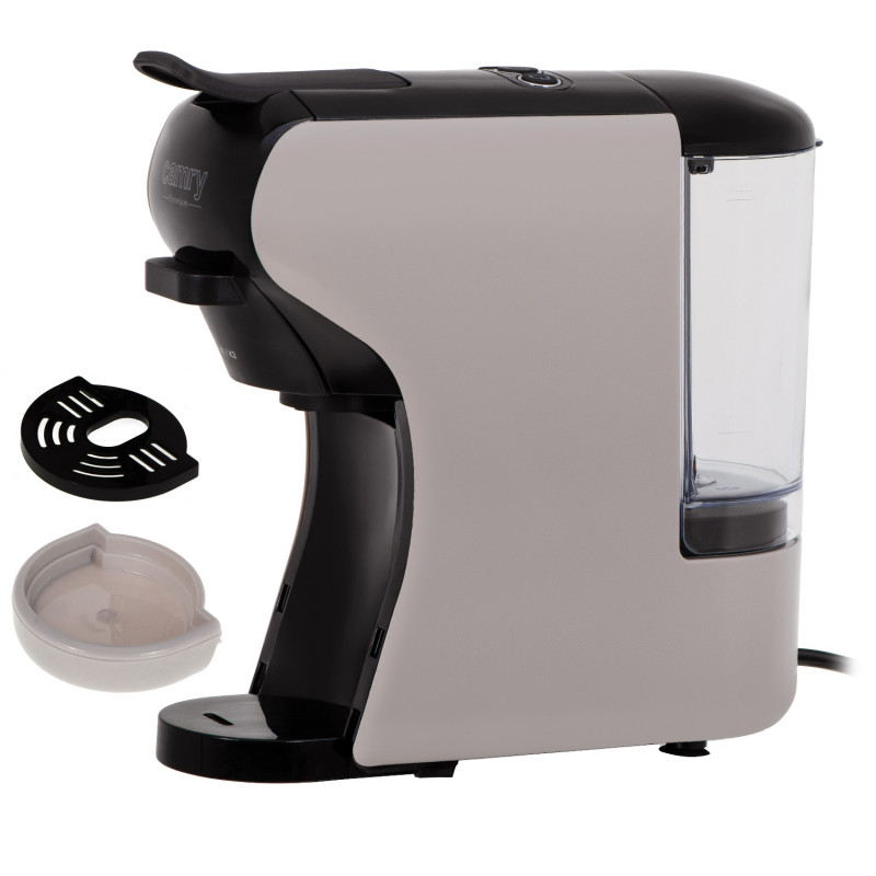 Espressor pentru cafea macinata si capsule 9in1 Camry CR 4414, 3000 W, 19 bar, Bej/Negru