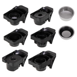 Espressor pentru cafea macinata si capsule 9in1 Camry CR 4414, 3000 W, 19 bar, Bej/Negru