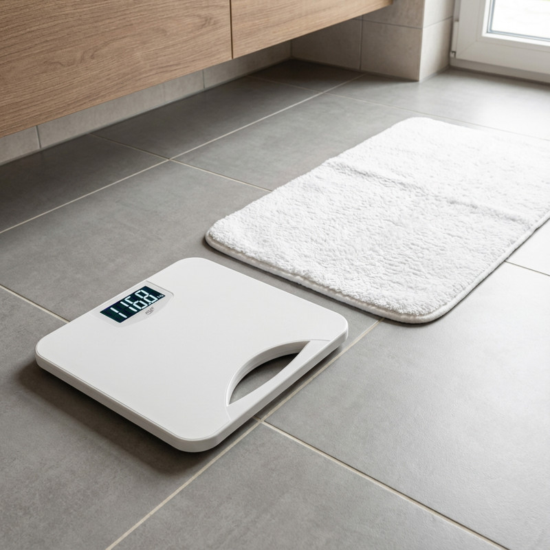 Cantar Adler AD 8193, Pana la 250 kg, LCD, Indicatoare pentru baterie si suprasarcina, Antiderapant, Alb