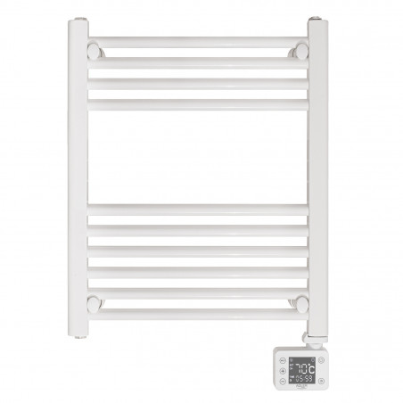 Calorifer electric pentru baie Adler AD 7823, 400 W, 10 elementi, Panou de control LED, Mod de economisire a energiei, IP24, Alb