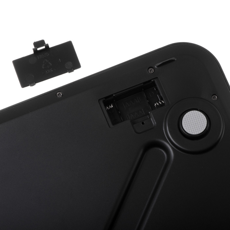 Cantar Adler AD 8193, Pana la 250 kg, LCD, Indicatoare pentru baterie si suprasarcina, Antiderapant, Negru