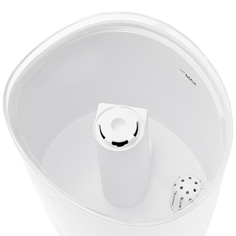 Umidificator de aer Adler AD 7971, 30 W, Pana la 20 m², 5 litri, 150-300 ml/h, ultrasonic, Pana la 50 h cu o umplere, Alb