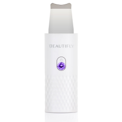 Aparat cu ultrasunete pentru curatarea fetei Beautifly B-Scrub Mini, 2 W, 60 min, Electrostimulare, Exfoliere, Ioni, Alb