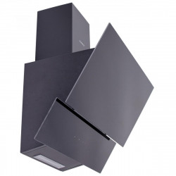 Hota decorativa Kumtel DA6-835-A0A, 450 m³/h, 3 viteze, LED, Filtru din aluminiu, Panou din sticla, Negru