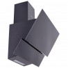 Hota decorativa Kumtel DA6-835-A0A, 450 m³/h, 3 viteze, LED, Filtru din aluminiu, Panou din sticla, Negru