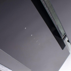 Hota decorativa Kumtel DA6-835-A0A, 450 m³/h, 3 viteze, LED, Filtru din aluminiu, Panou din sticla, Negru