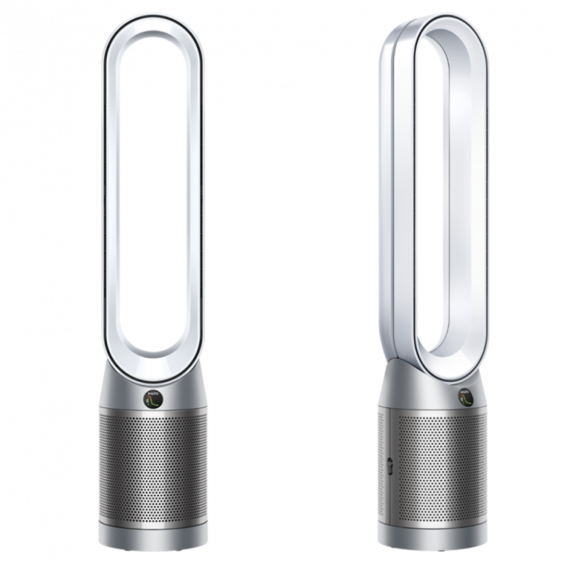 Purificator de aer Dyson Purifier Cool PC1 544901-01, 50 W, 30 m2, 287 l/s, 10 viteze, Air Multiplier™, Wi-Fi, Bluetooth, oscilare, alb/argintiu