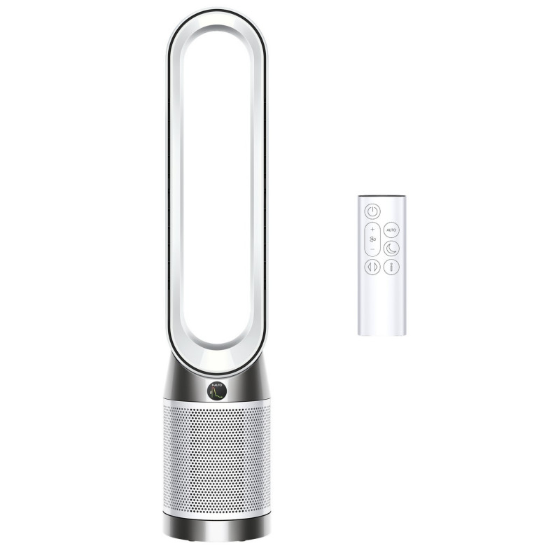 Purificator de aer Dyson Purifier Cool PC1 544901-01, 50 W, 30 m2, 287 l/s, 10 viteze, Air Multiplier™, Wi-Fi, Bluetooth, oscilare, alb/argintiu