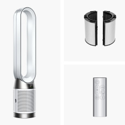 Purificator de aer Dyson Purifier Cool PC1 544901-01, 50 W, 30 m2, 287 l/s, 10 viteze, Air Multiplier™, Wi-Fi, Bluetooth, oscilare, alb/argintiu