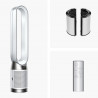 Purificator de aer Dyson Purifier Cool PC1 544901-01, 50 W, 30 m2, 287 l/s, 10 viteze, Air Multiplier™, Wi-Fi, Bluetooth, oscilare, alb/argintiu