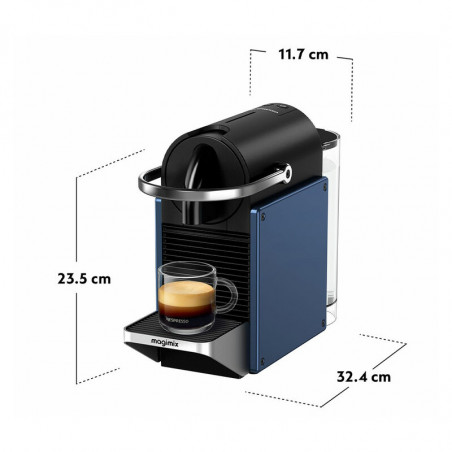 Mașină de espresso DeLonghi Pixie EN127.BL, 1260 W, 19 bari, 0,7 L, Nespresso, oprire automată, albastru