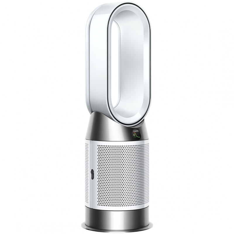 Purificator de aer 2in1 Dyson Purifier Hot+Cool HP1 544826-01, Incalzire/Racire, 50 W, 30 m2, 287 l/s, 10 viteze, Air Multiplier™, Wi-Fi, Bluetooth, Oscilatie, Alb/Argintiu