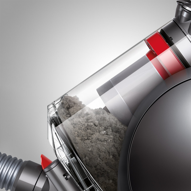 Aspirator fără sac Dyson Cinetic Big Ball Multi Floor 2 230278-01, 700 W, 170 AW, 0,8 l, Radial Root Cyclone, poziție verticală automată la răsturnare, nichel/galben