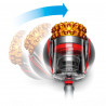 Aspirator fără sac Dyson Cinetic Big Ball Multi Floor 2 230278-01, 700 W, 170 AW, 0,8 l, Radial Root Cyclone, poziție verticală automată la răsturnare, nichel/galben