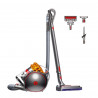Aspirator fără sac Dyson Cinetic Big Ball Multi Floor 2 230278-01, 700 W, 170 AW, 0,8 l, Radial Root Cyclone, poziție verticală automată la răsturnare, nichel/galben