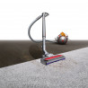 Aspirator fără sac Dyson Cinetic Big Ball Multi Floor 2 230278-01, 700 W, 170 AW, 0,8 l, Radial Root Cyclone, poziție verticală automată la răsturnare, nichel/galben