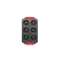 Formă pentru gogoși Lekue 1009477, 31x18x3 cm, acoperire ceramică antiaderentă, oțel, +4 °C / +240 °C, negru