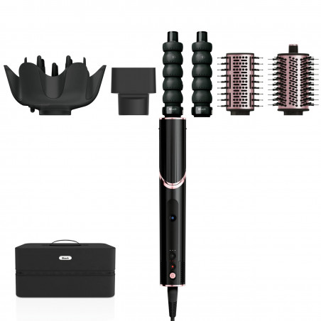 Aparat pentru ondulat si uscat multifuncțional Shark HD446EU FlexStyle 5in1, 1650 W, 3 viteze, 3 setari de temperatura, Infasurare si fixare automata Coanda, uscare, Indreptare, Negru