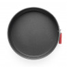 Forma de tort cu fund detasabil Lekue 1009475, Ø24 cm, Acoperire ceramica antiaderenta, Otel carbon, +4°C / +240°C, Negru/Rosu