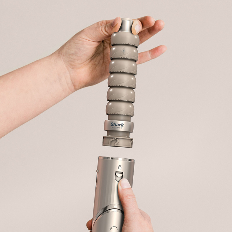 Uscator si styler pentru par Shark FlexStyle HD426SLEU, 1650 W, 3 viteze, 3 temperaturi, Uscare, Ondulare, Fixare, Indreptare, Coanda, Sampanie