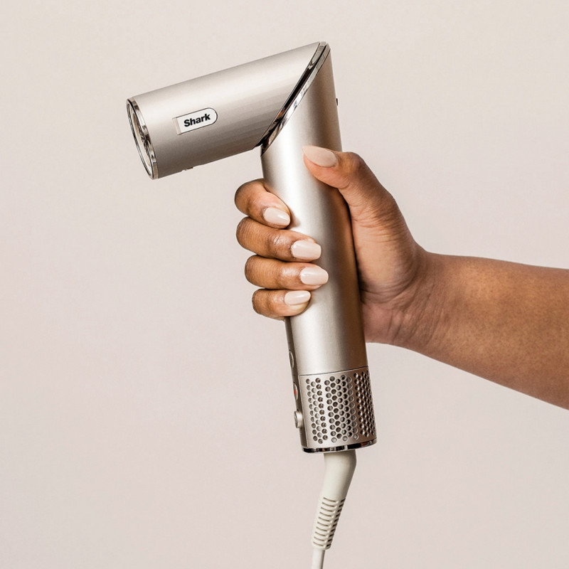 Uscator si styler pentru par Shark FlexStyle HD426SLEU, 1650 W, 3 viteze, 3 temperaturi, Uscare, Ondulare, Fixare, Indreptare, Coanda, Sampanie