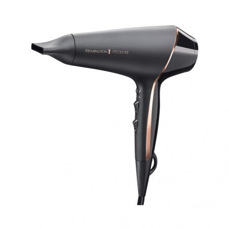 Uscator de par Remington AC9140B OPTIheat Proluxe Midnight Edition, 2400 W, 2 viteze, Afisaj digital, Concentrator, Negru