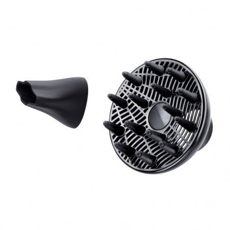 Uscator de par Remington AC9140B OPTIheat Proluxe Midnight Edition, 2400 W, 2 viteze, Afisaj digital, Concentrator, Negru