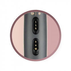 Uscator de par Remington AC9140B OPTIheat Proluxe Midnight Edition, 2400 W, 2 viteze, Afisaj digital, Concentrator, Negru