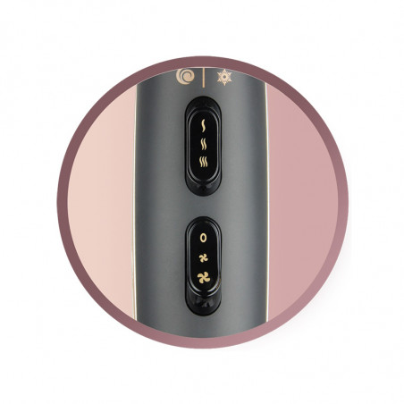 Uscator de par Remington AC9140B OPTIheat Proluxe Midnight Edition, 2400 W, 2 viteze, Afisaj digital, Concentrator, Negru