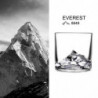 Set pahare pentru whisky LIITON 1006964 Everest, 270 ml, 2 buc, Fund 3D Muntele Everest, Transparent