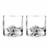 LIITON 1006970 Set pahare de whisky Denali, 230 ml, 2 bucăți, pereți îngroșați, fund 3D în formă de vârful Denali, transparent