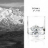 LIITON 1006970 Set pahare de whisky Denali, 230 ml, 2 bucăți, pereți îngroșați, fund 3D în formă de vârful Denali, transparent