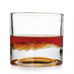 Set pahare pentru whisky LIITON 1009931 Smoky Mountain, 230 ml, 2 buc, Fund 3D Great Smoky Mountain, Transparent
