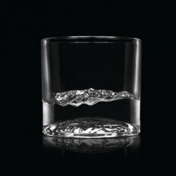 Set pahare pentru whisky LIITON 1009931 Smoky Mountain, 230 ml, 2 buc, Fund 3D Great Smoky Mountain, Transparent