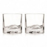 Set pahare pentru whisky LIITON 1009977 Rocky Mountain, 240 ml, 2 buc, Fund 3D varf Elbert, Transparent