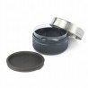 Cutie pentru pranz cupa din sticla Black+Blum GR-LB-L015, 0,75 L, Fara BPA, Gri inchis