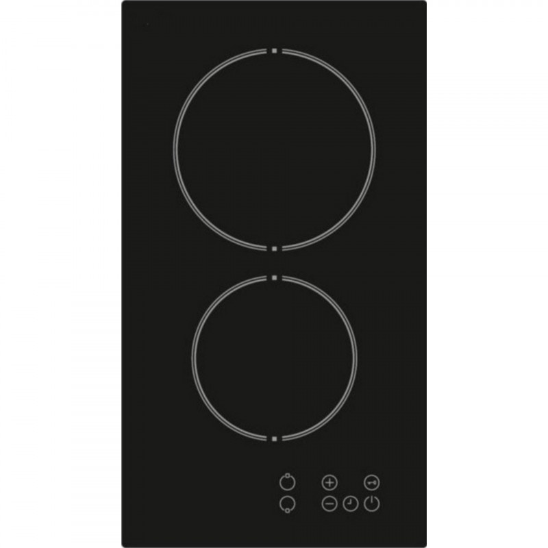 Plita vitroceramica incorporabila Finlux FXVT 302 ECO, 3000 W, 9 setari, Indicator de caldura reziduala, Control tactil, Negru