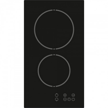 Plita vitroceramica incorporabila Finlux FXVT 302 ECO, 3000 W, 9 setari, Indicator de caldura reziduala, Control tactil, Negru