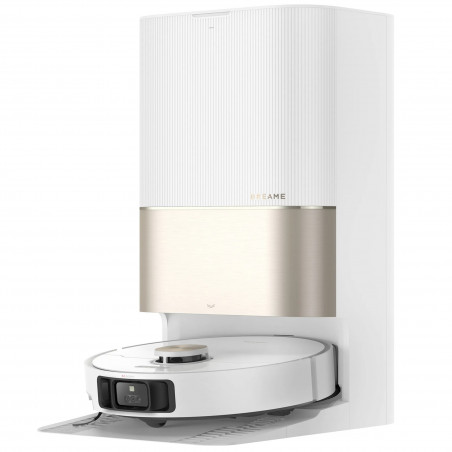Aspirator robot Dreame X40 Ultra Complete RLX63CE-2, 12000 Pa, 180 min, 3,2 l, cameră AI RGB, Wi-Fi, curățare uscată/umedă, OmniDirt, autocurățare a mopului la 70 °C, stație de golire automată, alb