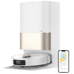 Aspirator robot Dreame X40 Ultra Complete RLX63CE-2, 12000 Pa, 180 min, 3,2 l, cameră AI RGB, Wi-Fi, curățare uscată/umedă, OmniDirt, autocurățare a mopului la 70 °C, stație de golire automată, alb