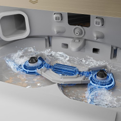 Aspirator robot Dreame X40 Ultra Complete RLX63CE-2, 12000 Pa, 180 min, 3,2 l, cameră AI RGB, Wi-Fi, curățare uscată/umedă, OmniDirt, autocurățare a mopului la 70 °C, stație de golire automată, alb