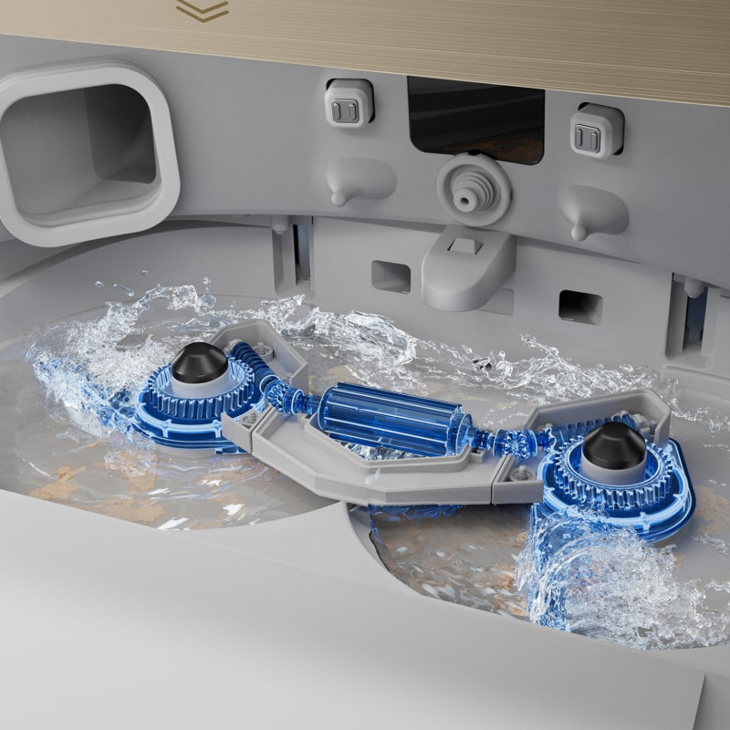 Aspirator robot Dreame X40 Ultra Complete RLX63CE-2, 12000 Pa, 180 min, 3,2 l, cameră AI RGB, Wi-Fi, curățare uscată/umedă, OmniDirt, autocurățare a mopului la 70 °C, stație de golire automată, alb