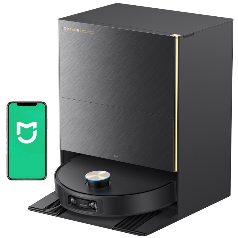 Aspirator robot Dreame X60 Ultra RLX86DE, 35.000 Pa, 180 min, 0,2 l, VersaLift, OmniSight AI, Dozare automata si autocuratare, Comenzi vocale, Negru