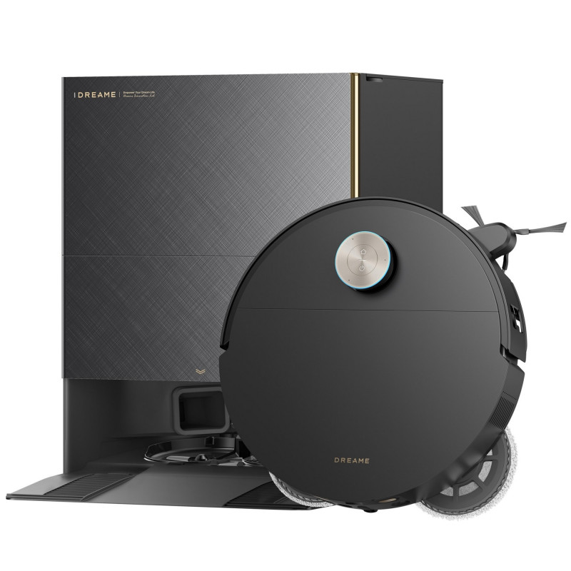 Aspirator robot Dreame X60 Ultra RLX86DE, 35.000 Pa, 180 min, 0,2 l, VersaLift, OmniSight AI, Dozare automata si autocuratare, Comenzi vocale, Negru