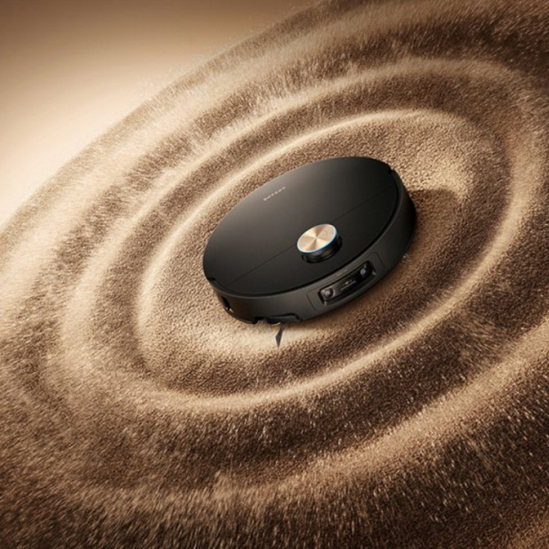Aspirator robot Dreame X60 Ultra RLX86DE, 35.000 Pa, 180 min, 0,2 l, VersaLift, OmniSight AI, Dozare automata si autocuratare, Comenzi vocale, Negru