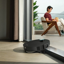 Aspirator robot Dreame X60 Ultra RLX86DE, 35.000 Pa, 180 min, 0,2 l, VersaLift, OmniSight AI, Dozare automata si autocuratare, Comenzi vocale, Negru