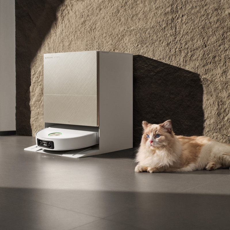 Aspirator robot Dreame X60 Ultra Complete RLX87DE-WH, 180 min, 0,2 l, Camere AI, VersaLift, Statie de incarcare automata, Comenzi vocale, Alb