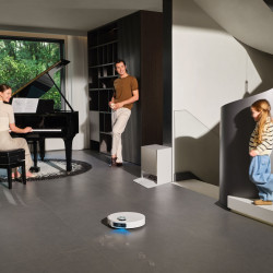 Aspirator robot Dreame X60 Ultra Complete RLX87DE-WH, 180 min, 0,2 l, Camere AI, VersaLift, Statie de incarcare automata, Comenzi vocale, Alb