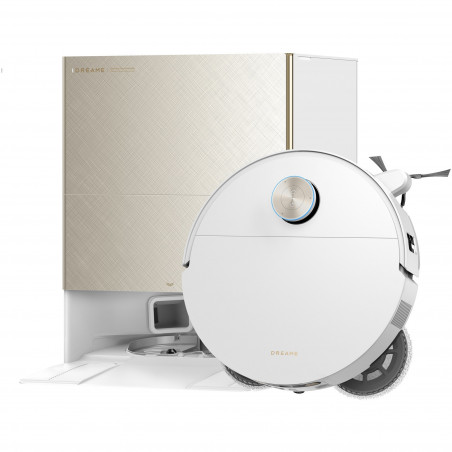Aspirator robot Dreame X60 Ultra Complete RLX87DE-WH, 180 min, 0,2 l, Camere AI, VersaLift, Statie de incarcare automata, Comenzi vocale, Alb